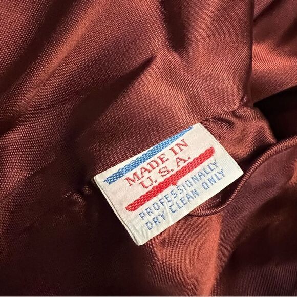 Vintage 70s Faux Fur Coat Brown Hood Full Oversized Jacket Bubble Sleeve Loeve M - Picture 16 of 16